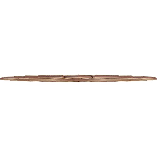Image of Ekena Millwork 18 inchOD x 6 3 /8 inchID x 1 /4 inchT Augustus Wood Fretwork Pierced Ceiling Medallion, Hickory