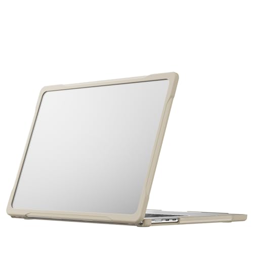 Coque MacBook Air 15 2024 A3114 rigide kaki haute résistance en TPU souple double couche