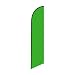 Solid Lime Green Feather Banner Swooper Flag - NO WIND REQUIRED - Replacement FLAG ONLY