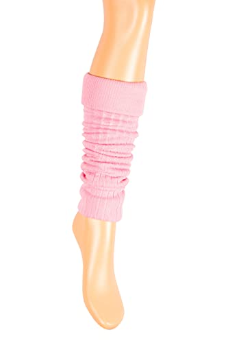 Ateena Cotton Leg Warmers, Rollable Warm And Comfortable Calves Undersuits, Ribbed Fancy Stylish, Extremely Nice Sports Gift, One Size,Pink #TOP3