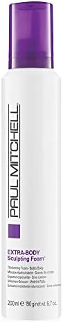 Paul Mitchell Extra-Body Sculpting Foam, Adds Fullness, Touchable Finish, For Fine Hair, 6.7 oz