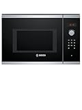 Bosch BFL523MS0 Serie 4, Microonde da incasso, Schermo LED, 20 l, 800 W, Acciaio Inox.