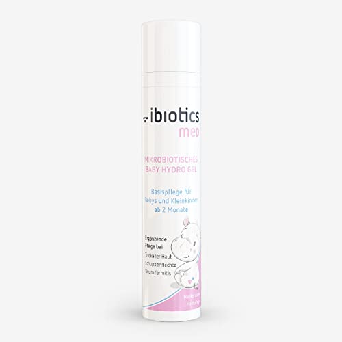 Ibiotics med Baby Hydro Gel 50 ml - mikrobiotische Hautpflege speziell entwickelt für Babys ab 2 Monaten zum Aufbau einer gesunden Haut, auch bei Neurodermitis + Schuppenflechte geeignet Cover