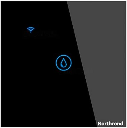 Northrend Smart Switches 40A 8000W WiFi Water Heater Switch, Boiler Switches APP Remote Control Time Setting Touch Switch Compatible with Siri Google Home and Alexa (Black)