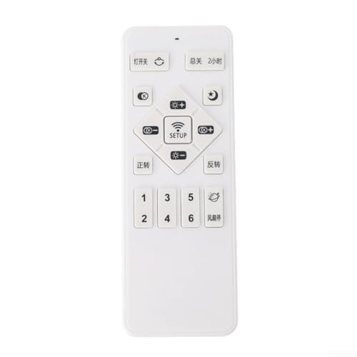 Ventilador de techo controlado por aplicación y control remoto con luz LED regulable, velocidades variables, ajustes de temporizador y motor inversor silencioso para un flujo de aire constante