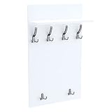 100x60 | MAXI Garderobenpaneel Wandgarderobe Garderobe Wandpaneel Kleiderstange CHROM | WEISS