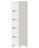 Ｌｏｒｘｎｅ 隙間収納 チェスト スリム キャビネット 幅14cm 18cm 25cm 超狭小スペース対応 キャスター付き 引き出し式 省スペース 収納ボックス キッチン トイレ 洗面所 冷蔵庫横 ランドリー 防水 防塵 軽量 シンプ...