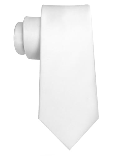 Image of JEMYGINS Solid Color Tie Mens Necktie for Business and Wedding
