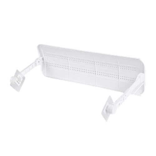 Déflecteur de Ventilation 1 pièce pour climatiseur, déflecteur réglable, Universel et rétractable, à soufflage Direct, écran -Vent. (White, 55cm)