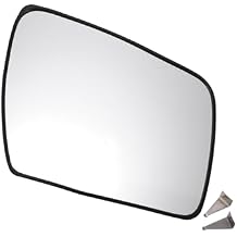 Car Rearview Right Passenger Side Mirror Glass Replacement W/Backing Plate Convex Non-heated White Glass for KIA Soul 2009-2013 Durable Material