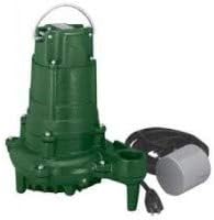 Zoeller 145-0013, Model BN145, Series 140, Flow-Mate Effluent & Sump Pump, 3/4 HP, 115 Volts, 1 Phase, Automatic With Automatic Float, 1-1/2 Inch Discharge