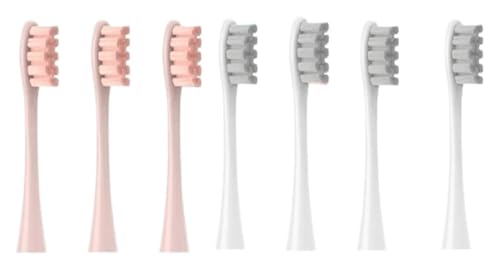 Oclean �����p�u���V�w??�b�h (7 ��) �ɑΉ� - �t�B�b�g Flow/X/X PRO/Z1/F1/One/Air 2/SE �\�t�g�f���|���сA�^��(3pink 4grey)