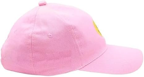Girl's Pink Smile Cap (Free Size)