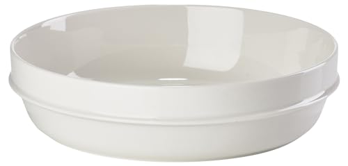 Zone Denmark Eau Salatskål – Große Salatschüssel für Alltag & Beilagen – Stapelbare Schale – Minimalistisches Design – Spülmaschinengeeignet – 1,4 L Ø 24 cm – Offwhite