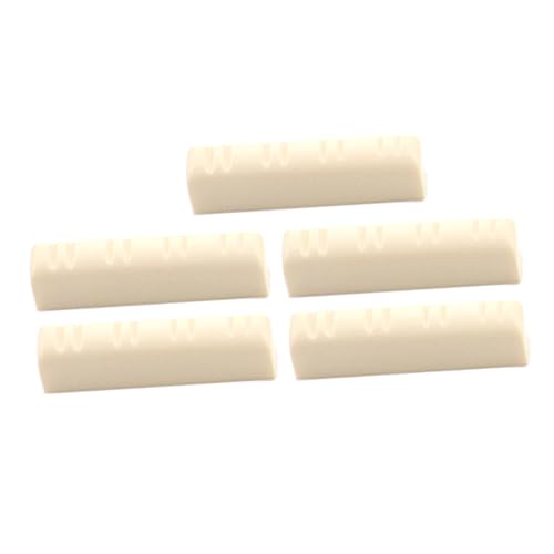 Hoement 5個弦マンドリン用ストリングナット スロット付きプラスチック製交換部品 楽器修理 交換用アクセサリー 耐摩耗性設計