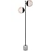 Living District LD6110BK Eclipse 63 inch 40 watt Black Floor Lamp Portable Light