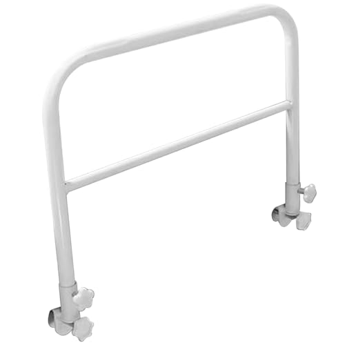 Rails de camas de 14x17 pulgadas para adultos mayores sin instalación de perforación, riel de protección de seguridad de ayuda en pie con hebilla, riel de soporte de cama para personas mayores y