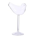 Transparente Vogel-Cocktailgläser, Vogelform, 150 ml, Cocktail-Weingläser, Partyzubehör, Bar, Saftbecher