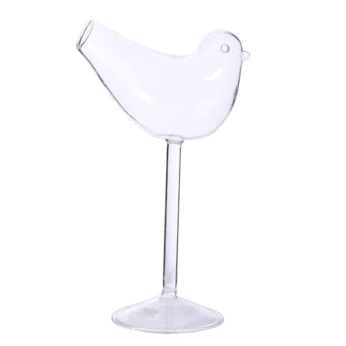 Calice a forma di uccello, bicchiere da cocktail trasparente a forma di uccello, tazza di succo di cocktail bicchiere trasparente da bar bicchieri da vino, tazza di vetro forniture per feste