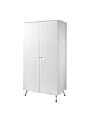 FURNLUX Armario blanco de 100 x 60 x 200 cm, instrucciones de montaje incluidas