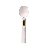 USB Aufladbare LCD Digitale Küchenwaage Elektronische Kochen Lebensmittel Gewicht Messlöffel 500g 0,1g Kaffee Tee Zucker Löffel Waage Genaue Messung(White Small Head)
