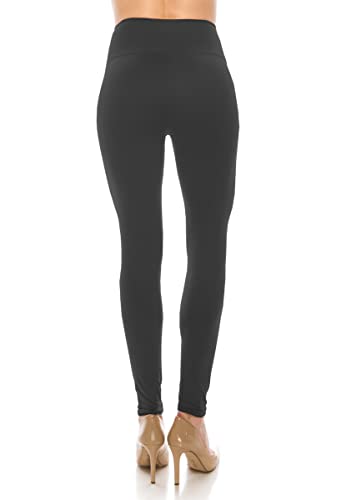 Always Women's Super High Waist Leggings - Premium Buttery Soft Yoga Workout Stretch Solid Pants Black One Size #TOP2