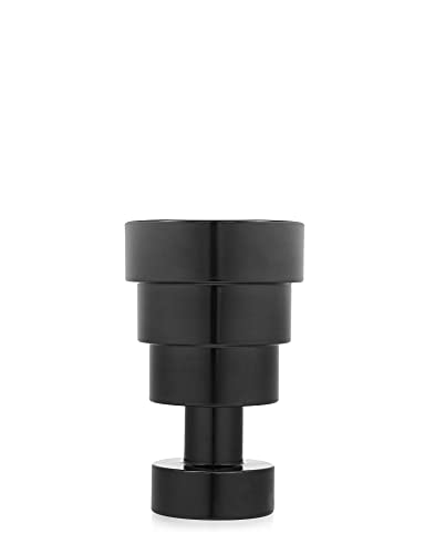 Kartell Colonna Sgabello, Tecnopolimero termoplastico colorato in Massa, Nero, 34.5 x 46 cm
