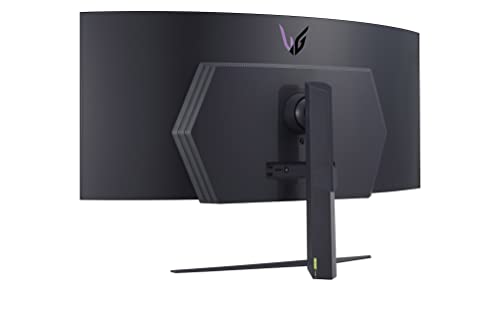 LG Ultragear™ 45GR95QE-B Ecran PC Gaming OLED incurvé 45" - Dalle OLED résolution UWQHD (3440x1440), 0.03ms GtG 240Hz, HDR 10, AMD FreeSync Premium, Compatible NVIDIA G-Sync, HDMI 2.1, courbure 800R