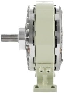 Magnetic Particle Clutch Single/Double Shafts Magnetic Powder Clutch Brake DC24V Tension Controller Electromagnetic Powder Brake with Base Magnetic Powder Brake(FZ-A-25 2.5kg)