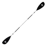 Bending Branches Whisper 2-Piece Snap-Button Recreational Kayak Paddle; (Aluminium Shaft/Black Blade - 240cm)