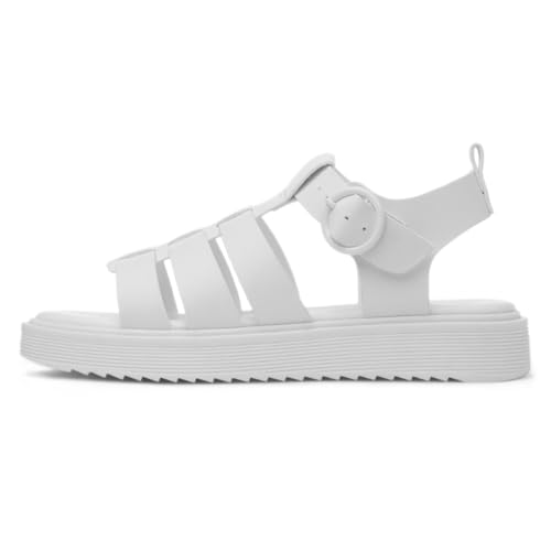 Image of Lilley Junior Peak Kids White Gladiator Sandal - Size 2 UK - White