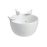 porzellanschale weiß oval ø 9 cm Räder Zuhause - Porzellangeschichten Schale Vögel