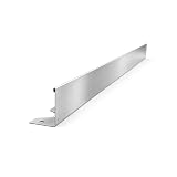 EVO Laser Rasenkante Edelstahl 100 x 6 cm – Metall Beeteinfassung für den Garten, 1 mm Stark, Beetbegrenzung, Garten 1 mm Stark, Rostfreie Rasenkante, Länge 1m, Höhe 6cm, 5 Stück