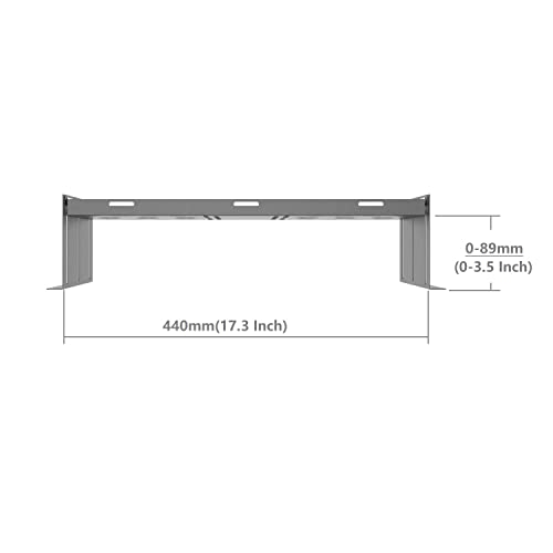 JINGCHENGMEI 4U Universal VESA LCD Monitor Mounting Bracket for 19 inches Server Rack or Cabinet, Black (MMB) - Thumbnail 7