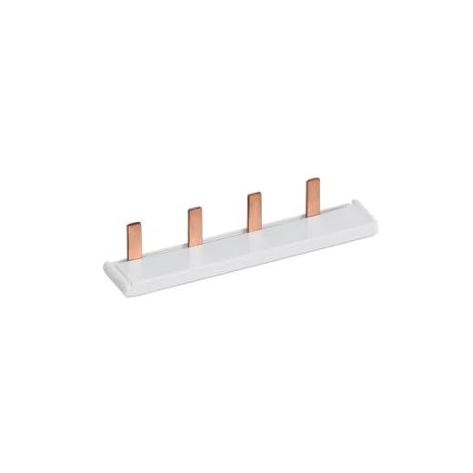 TONGOU phasenschiene 1 polig 4-fach Sammelschiene max. 63A Busbar 230/415V, Geeignet für Wohn- und Geschäftshäuser, Präzision, Kompaktheit