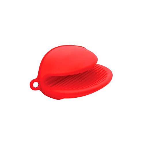 Unyhome Luva de Silicone Bico de Pato Térmica Vermelha