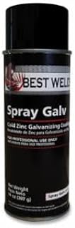 Best Welds Cold Zinc Galvanizing Primer, 14 oz Aerosol Can, Gray, 12 Cans/Case