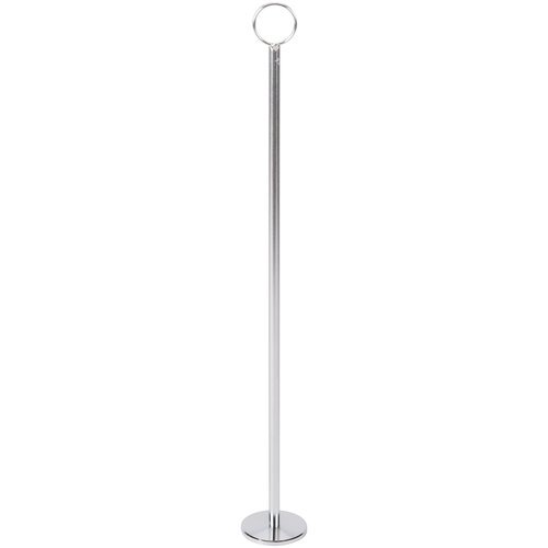 Royal Industries Menu Card Holder, 18\", Stainless Steel, Silver Color