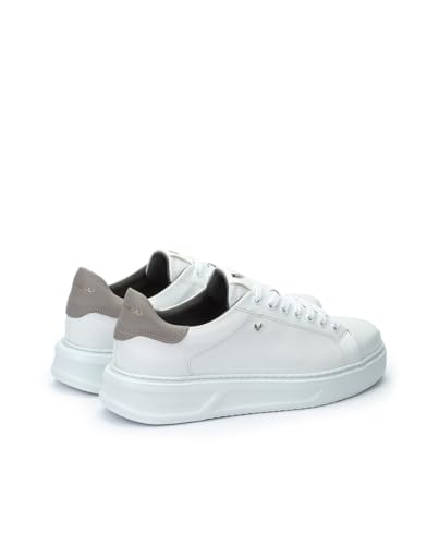 Martinelli Para Hombre. 1736-2911P Zapatillas De Piel Sullivan Blanco (44), Plano, Cordones, Casual - 3