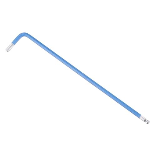 TOP-VIGOR 1Pcs 3mm Ball End Hex Key Wrench, L Shaped Long Arm Ball Point Hexagon Keys Allen Key for Household DIY, Professional Machine Repairing