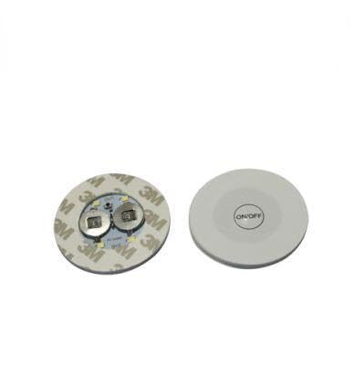 LED Flaşlı Şişe Bardak Altlığı, 6 cm, 4 LED, 7 Renk