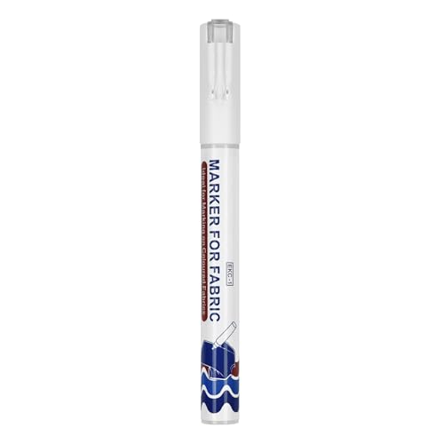 Rdxanc Marcador de tela blanco para ropa, camisas, colorear, secado rápido, resistente al agua, 2 mm, para tela, cuero, lona, jeans