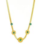 Acier doré Collier breloques \
