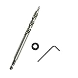 Tige hexagonale : équipé d'une tige hexagonale de 6,35 mm, compatible avec les mandrins standard et les adaptateurs de 3 mm de diamètre.