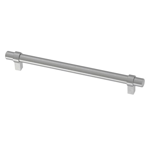 Franklin Brass (30-Pack) – Stainless Steel Cabinet Handles, 7-9/16 Inch Hole Center, Casual Pulls for Drawers, Kitchen Cabinet Door, Dressers | Simple Wrapped Bar