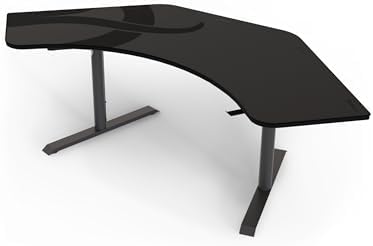 Arozzi Arena Angelo Gaming Desk Gun Metal