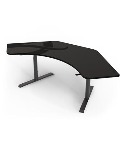 Arozzi Arena Angelo Gaming Desk 88.6x28” Corner, Gunmetal