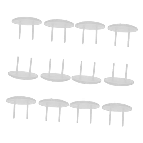 Toddmomy 12 Piezas Protector Enchufes Pared Transparentes Seguridad Para Enchufes Prong Antielectrocución Instalación Rápida para Hogar Oficina