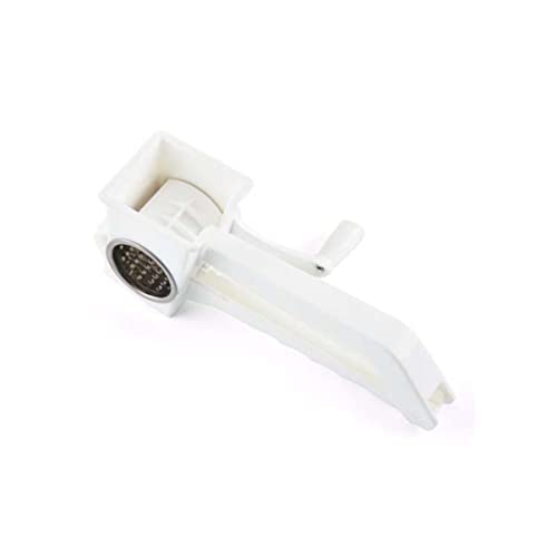 Rallador manual de queso de acero inoxidable blanco miniatura 6