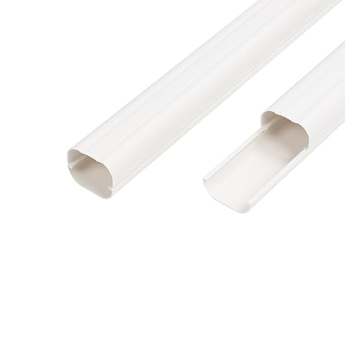 Aramox Dekoratives PVC- Leitungsset für die Klimaanlage, Abdeckungssatz aus PVC und ABS, Abdeckungssatz für die Klimaanlage, Modell 400, 39, 37 Zoll, für Split Central AC- Wärmepumpe-7